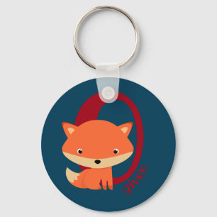 Zero Fox Given - cute sarcastic red fox Key Ring