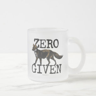Zero (Fox) Given Frosted Glass Coffee Mug