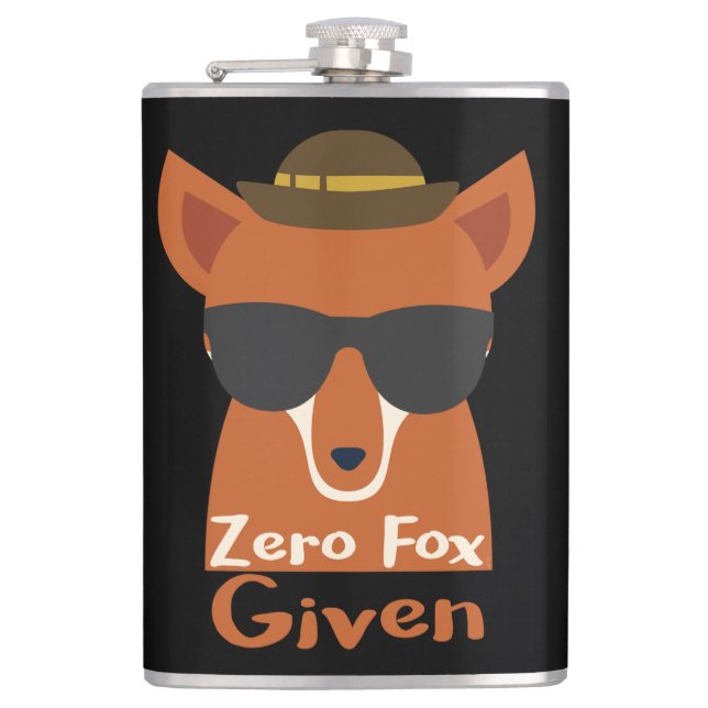 Zero Fox Given Hip Flask (Front)