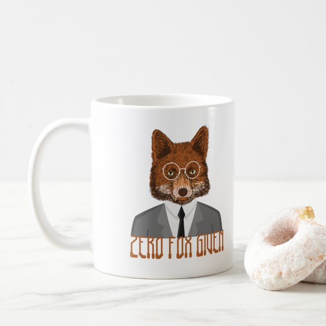 Zero Fox Given Humour Coffee Mug (With Donut)