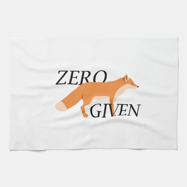 Zero Fox Given Tea Towel (Horizontal)