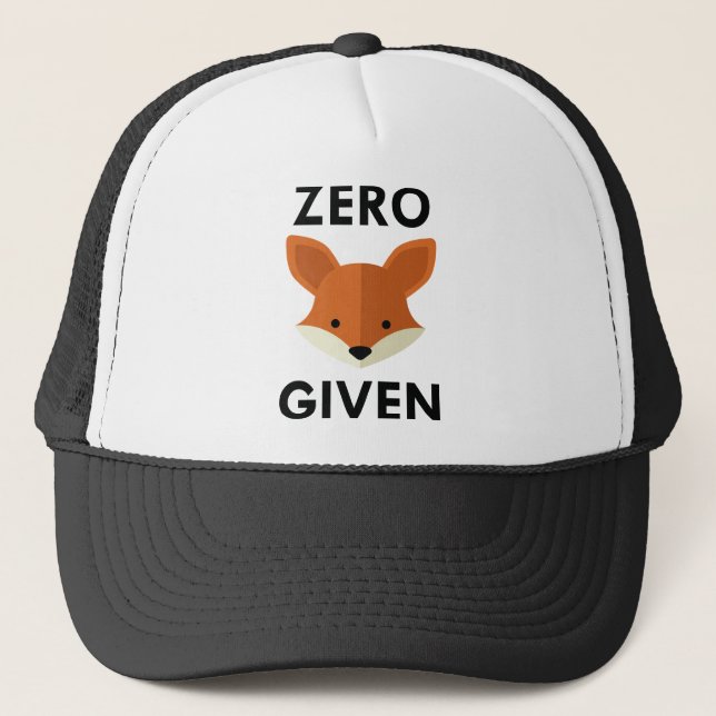 Zero Fox Given Trucker Hat (Front)