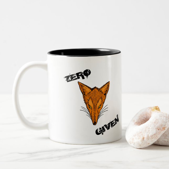 ZERO FOX GIVEN Two-Tone COFFEE MUG (With Donut)