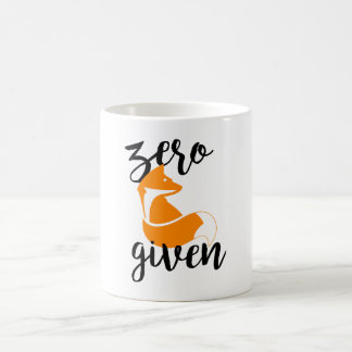 Zero Fox Given - White 11 oz Classic Mug