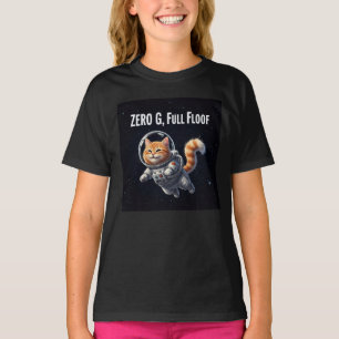 Zero G, Full Floof! Adorable Space Cat T-Shirt
