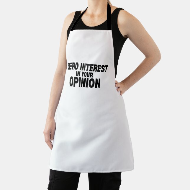 Zero Interest In Your Opinion Professional Apron (Insitu)