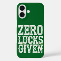 Zero Lucks Given Funny St Patrick's Day Irish