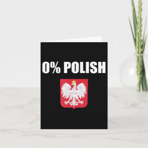 Zero Percent Polish Dyngus Day Wet Monday Card