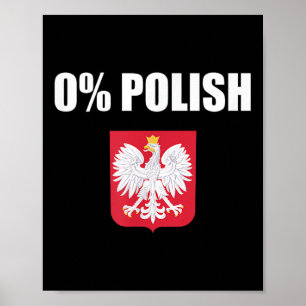 Zero Percent Polish Dyngus Day Wet Monday Poster