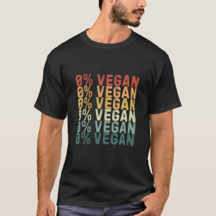 Zero Percent Vegan Funny BBQ Carnivore Meat Eater T-Shirt