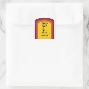 Zero Personal Space Funny Dog Lover Quote Square Sticker