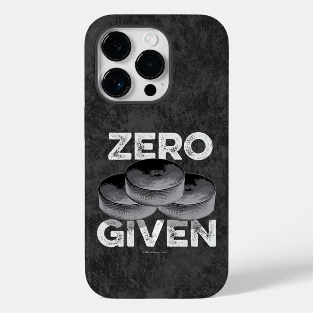 Zero Pucks Given (Hockey) Case-Mate iPhone Case (Back)
