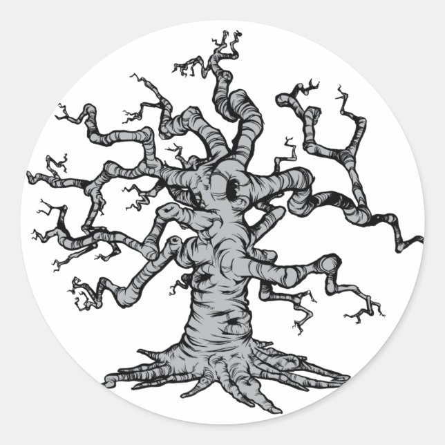 Zero Sophisto - Tree Classic Round Sticker (Front)