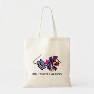 Zero Thoughts Full Chaos Abstract Art Tote Bag
