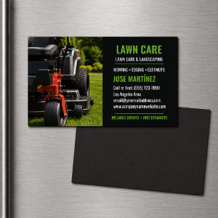 Zero Turn Lawn Care & Landscaping Business Card