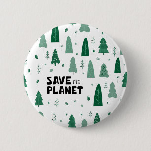 Zero Waste   Eco Sustainability Support 6 Cm Round Badge