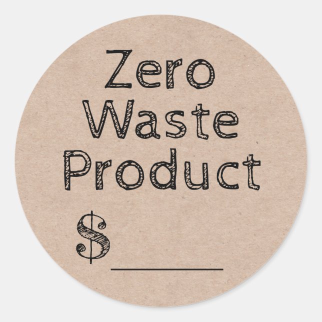 Zero Waste Product Price Tag (Front)