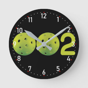 Zero Zero Two - pickleball score Round Clock