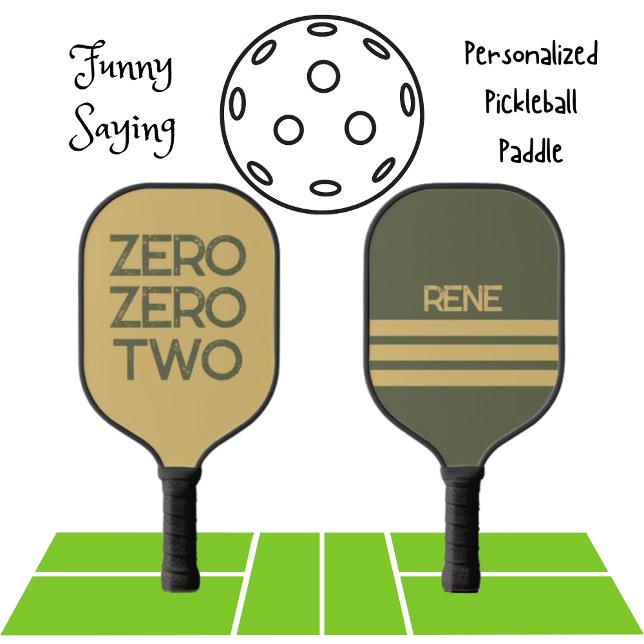 Zero Zero Two Starting Score Custom Pickleball Paddle (Creator Uploaded)