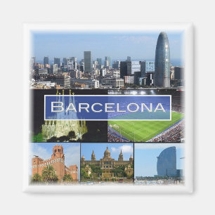 zES003 BARCELONA  Spain, Fridge Magnet