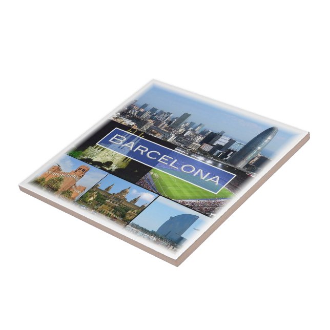 zES003 BARCELONA  Spain, Tile (Side)