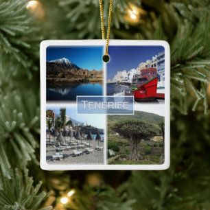 zES007 TENERIFE Canary Islands Spain, Ceramic Ornament