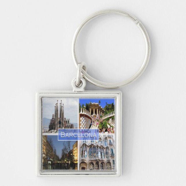 zES010 BARCELONA, Spain, Europe, Key Ring (Front)