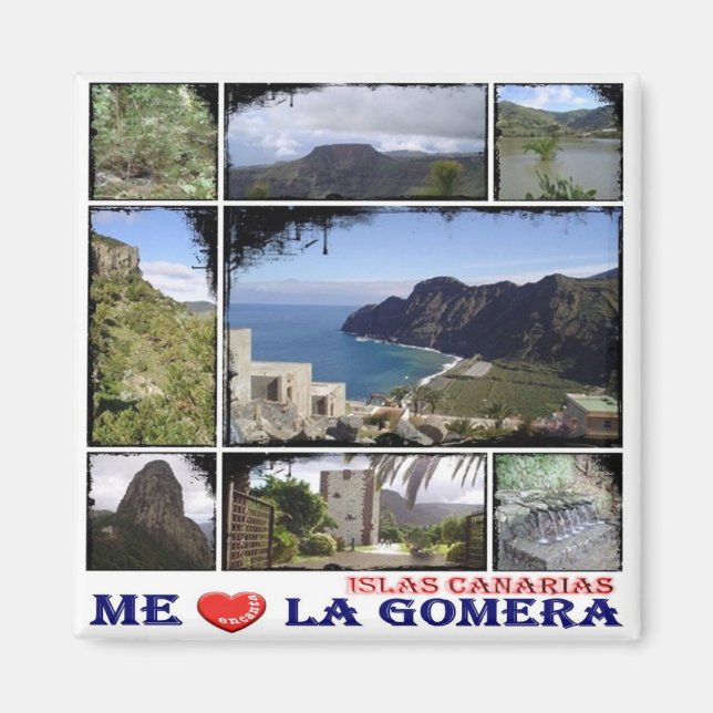 zES014 LA GOMERA - I Love - Fridge Magnet (Front)