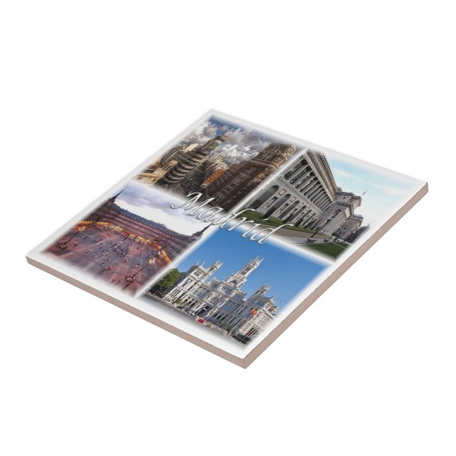 zES021 MADRID Spain, Tile (Side)