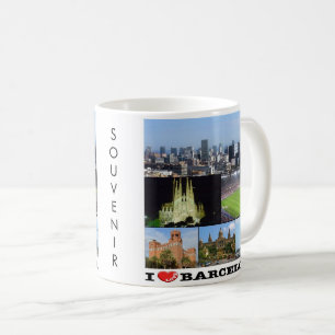 zES022 i love BARCELONA, Spain, Europe, Coffee Mug