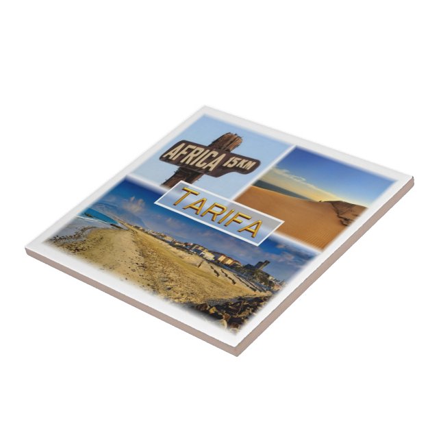 zES027 TARIFA - 15,oo kms Africa, Tile (Side)