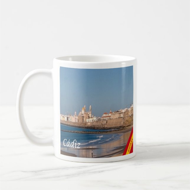 zES028 CADIZ panorama Spain, Coffee Mug (Left)