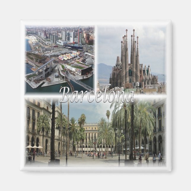 zES031 BARCELONA Spain, Fridge Magnet (Front)