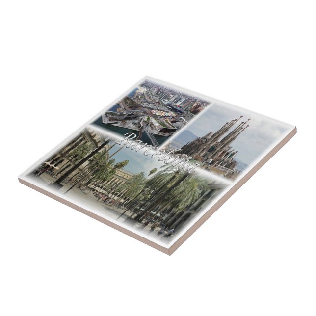 zES031 BARCELONA Spain, Tile (Side)