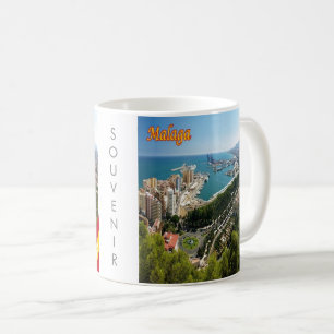 zES032 panorama of MALAGA, Spain, Europe, Coffee M Mug