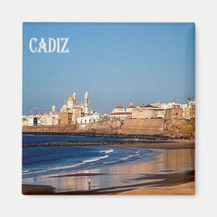 zES050 CADIZ panorama, Spain, Fridge Magnet