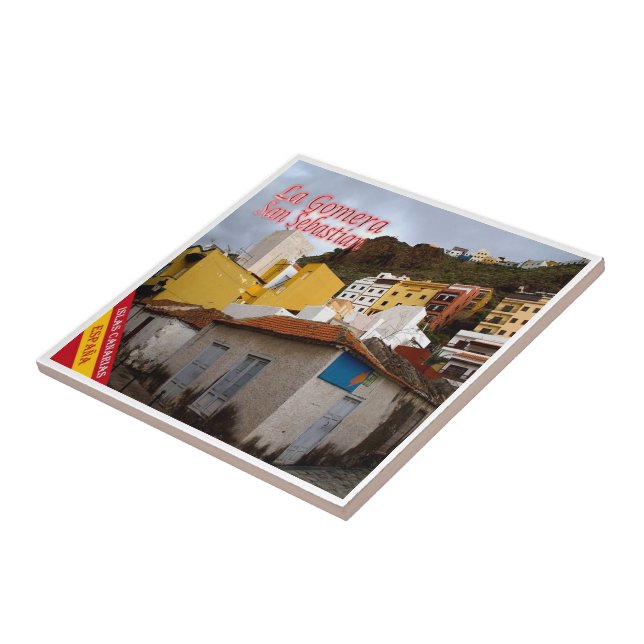 zES076 LA GOMERA SAN SEBASTIAN, Spain, Tile (Side)