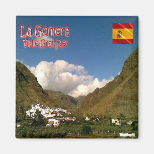 zES078 LA GOMERA VALLE GRAN REY, Spain, Fridge Magnet