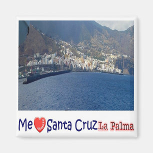 zES079 LA PALMA, SANTA CRUZ, I LOVE. Fridge Magnet