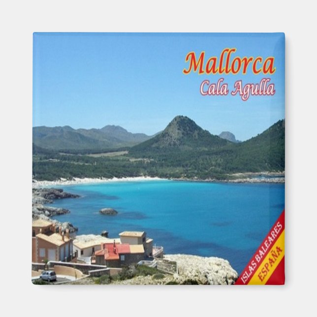 zES096 MALLORCA, CALA AGULLA, Spain, Fridge Magnet (Front)