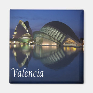 zES100 VALENCIA panorama, Spain, Fridge Magnet