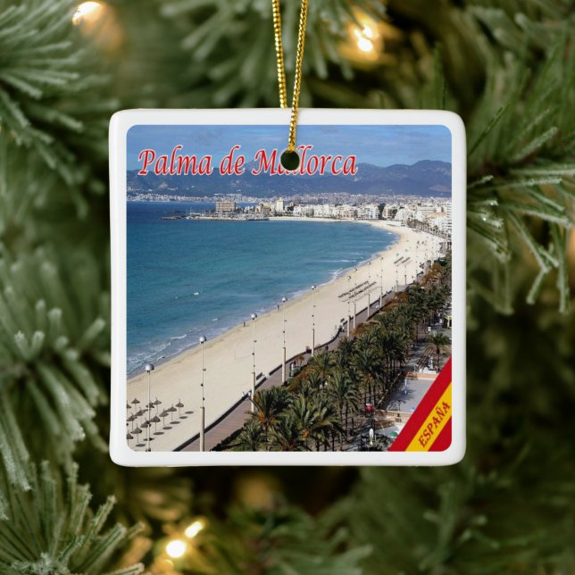 zES101 PALMA DE MALLORCA, Spain, Ceramic Ornament (Tree)