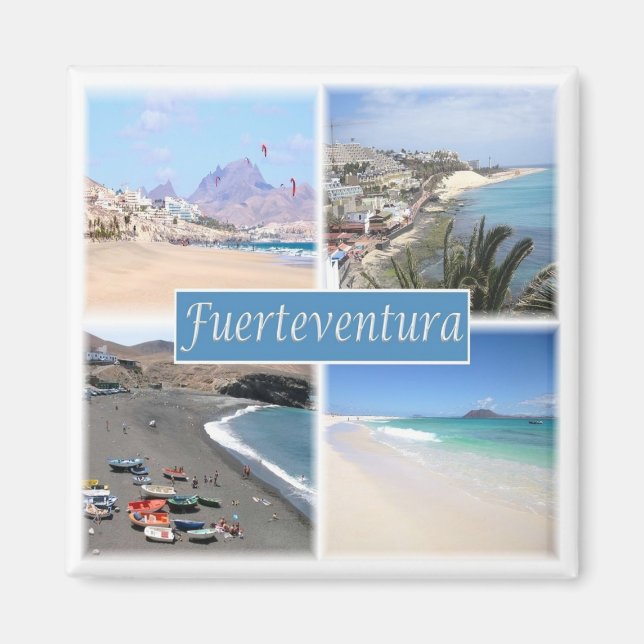 zES102 FUERTEVENTURA, Canary Islands, Fridge Magnet (Front)