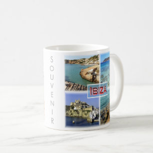 zES109 IBIZA old town, CALA TARIDA, SES SALINAS, Coffee Mug