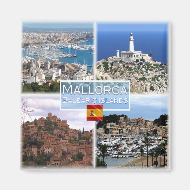 zES112 MALLORCA, PALMA bay, Cap de Formentor, Magnet (Front)