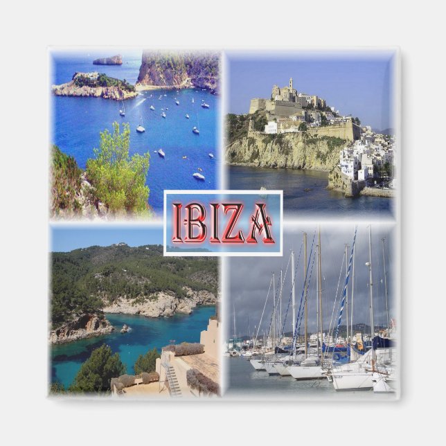 zES113 IBIZA, Old Town, San Miquel, Santa Eularia, Magnet (Front)