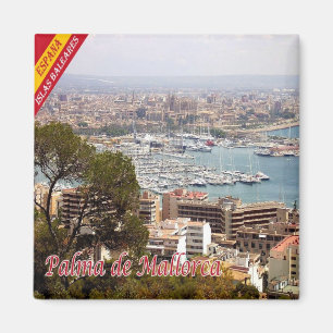 zES126 PALMA DE MALLORCA, Panorama, Fridge Magnet