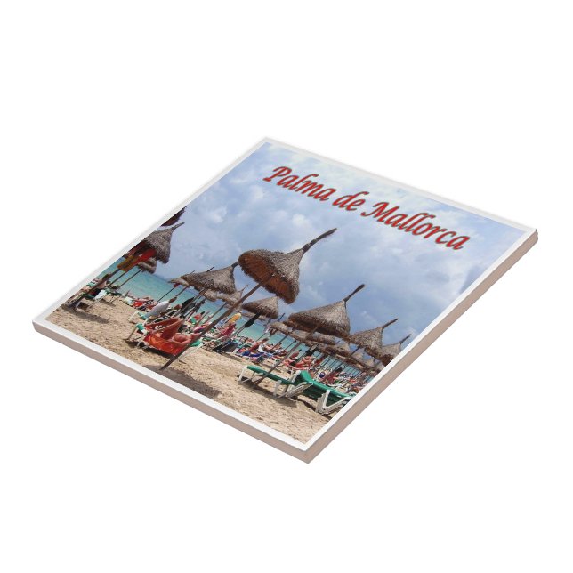 zES128 PALMA DE MALLORCA, The Beach, Tile (Side)