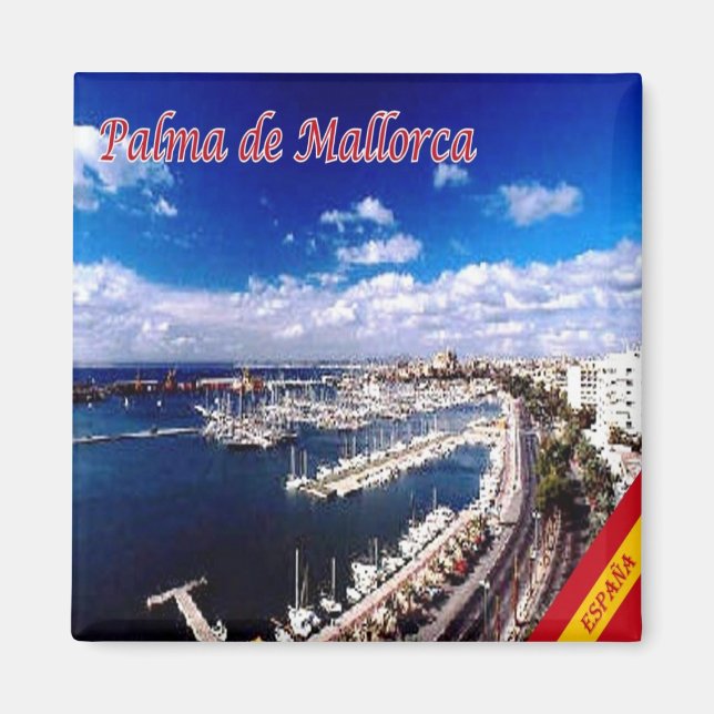 zES131 PALMA DE MALLORCA, Panorama, Fridge Magnet (Front)