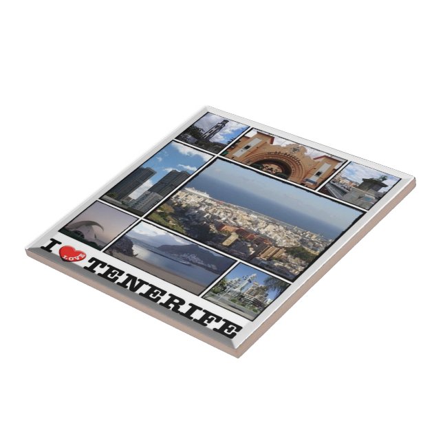 zES141 TENERIFE Santa Cruz "I Love", Tile (Side)